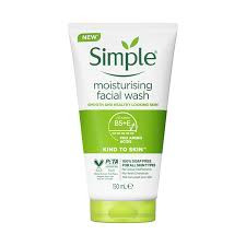 ژل شستشوی پوست خشک و حساس سیمپل مدل Moisturizing Facial Wash نه