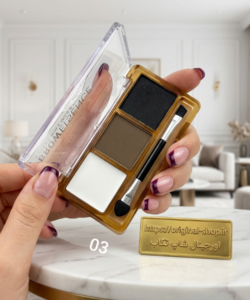 پالت سایه و صابون ابرو ۳ کاره برند آنی لیدی همراه با براش مخصوص و تثبیت کننده ابرو