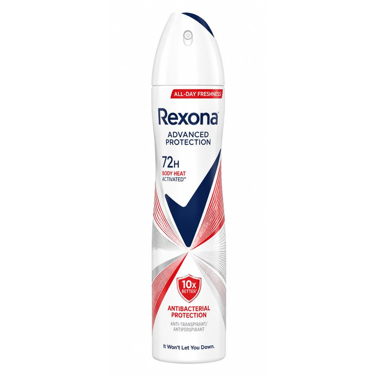 اسپری ضدتعریق زنانه رکسونا مدل Antibacterial Protection 72H حجم 200 میلیلیتر