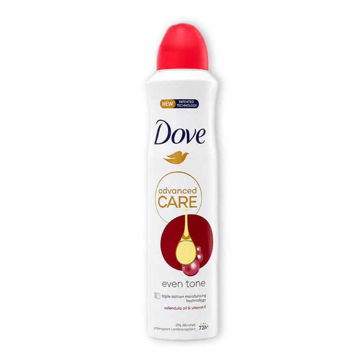 اسپری ضدتعریق زنانه داو مدل Even Tone 72HR UK حجم 250 میلیلیتر