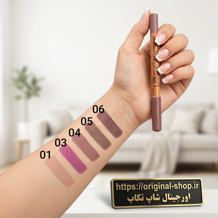 تایی رژ لب مدادی چوبی میس دمی با رنگهای متنوع و مات.